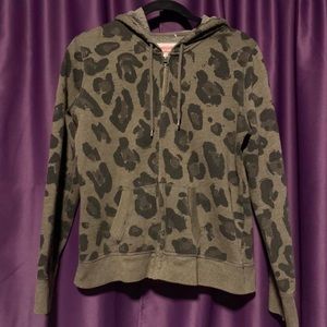 Dark Green Cheetah Print Jacket